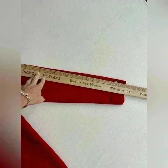 SaintJames red double breasted wool  jacket with gray and red lapel SP France - Picture 9 of 9